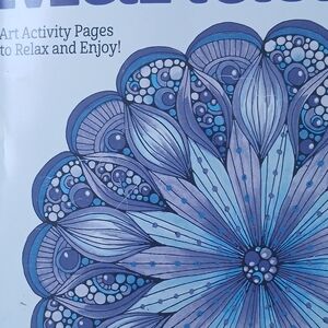 Blue and Purple Mandala Art Book